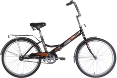 Велосипед NOVATRACK 24 TG-24 classic 1.0 складной, TG, черный