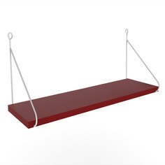 Настенная полка UVI Collection, 775DCM1604, 72x20x20 см, белый, красный