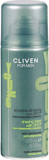 Пена для бритья Cliven For Men Young с комплексом SPC мужская 200 мл