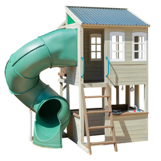 Игровой домик KidKraft Горный серпантин, двухэтажный, с горкой и аксессуарами F29045_KE