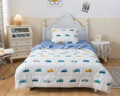 Комплект постельного белья с одеялом Sofi De Marko Машинки полутороспальный Дет-Ком-35