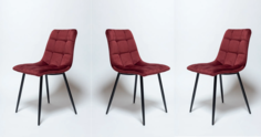 Комплект из трех стульев , Ла Рум, UDC - 7094 вино (G062-36)