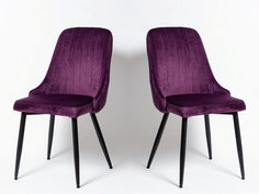 Комплект стульев для кухни из 2-х штук., Ла рум, UDC 21075 - пурпурный (G062-29)