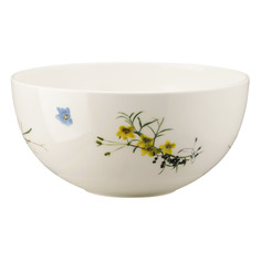 Салатник Rosenthal Альпийские цветы 22 см, фарфор костяной