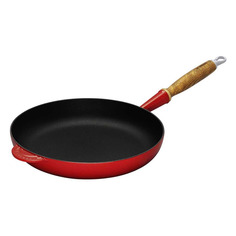 Сковорода с деревянной ручкой 24см Le Creuset (красный)