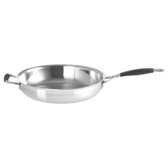 Сковорода с силиконовой ручкой Le Creuset d28 см, сталь нержавеющая