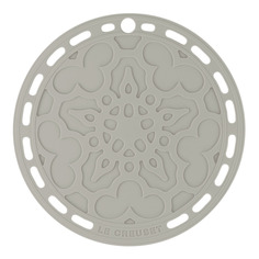 Подставка под горячее с узором Le Creuset Silicone 20 см, силикон, дымчато-серый