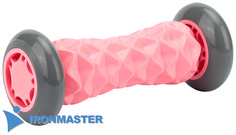 Роликовый массажер Ironmaster розовый