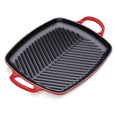 Сковорода-гриль прямоугольная 30см Le Creuset (вишневый)