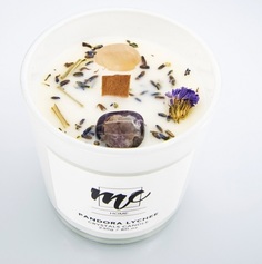 Ароматическая свеча MaxChoice Scented Candle With Pandora Crystals - Lychee