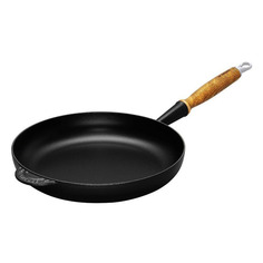 Сковорода с деревянной ручкой 26см Le Creuset (черный матовый)
