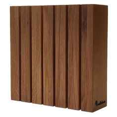 Универсальная подставка для ножей Woodinhome 24х8х24см, дуб