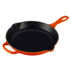 Сковорода Le Creuset Flame 23 см, оранжевая лава, чугун