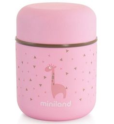 Термос для еды и жидкостей "Silky Thermos Mini", 280 мл (розовый) Miniland