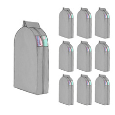 Чехол для одежды на перекладину Paxwell Ордер Про 100х25, серый, 10шт. в уп.