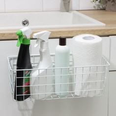 Корзина подвесная Доляна, 37,5×15,3×20 см, цвет белый