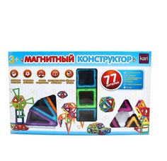 Конструктор магнитный Kari Kids 77дет K5310