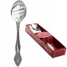 Чайная ложка "Андрей" (в коробочке) No Brand