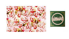 Бумага упаковочная ELG "Тюльпаны"60743-svr, глянцевая, 100Х70см и сувенир ELG