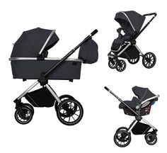 Коляска 3 в 1 Carrello Optima CRL- 6504 Platinum Grey