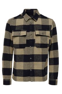 Рубашка мужская ONLY & SONS BL20091037 серая 2XL