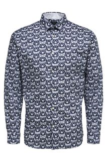 Рубашка мужская Selected 16058639 синяя M