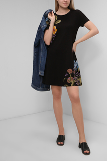Платье женское Desigual 21SWVKAG черное M