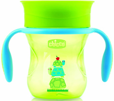 Поильник Chicco Perfect Cup 360, 12м+, 200 мл, зелёный