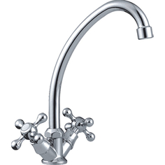 Смеситель для кухни Cron CN4008, хром