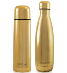 Набор из термоса и термобутылки "MyBaby&Me", 500 мл (золотой) Miniland