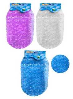 Коврик силиконовый в ванную, овальный, 40*70см Flatel