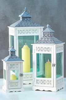 Деревянные фонари Подсвечники жанин, белые, 45-81 см (3 шт.), Boltze, арт. 1517200-boltze