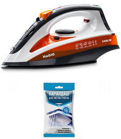 Утюг Magio MG-543 Orange + карандаш для чистки