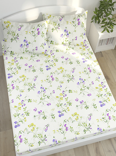 Простынь на резинке Сказка "Душистый горошек" 90х200 см, перкаль