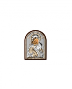 Икона Владимирская Божья Матерь 4,5х6,5 АргентА