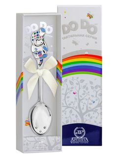 Ложка детская Аргента DODO Слоник с голубой эмалью 428ЛЖ05808