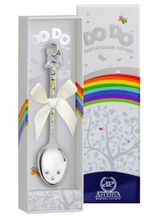 Ложка детская Аргента DODO Ангел с позолотой 1182ЛЖ05802