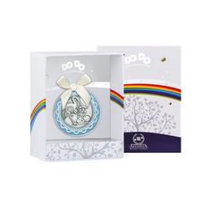 Монета сувенирная Аргента С рождением для мальчика 1201СВ00807 голубой