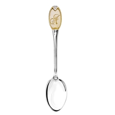 Набор приборов АргентА Казанская Божья матерь 2 пр. С позолоченная розовый в футляре