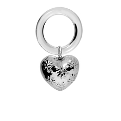 Погремушка АргентА "Сердце с цветами" на кольце 1GI0081О