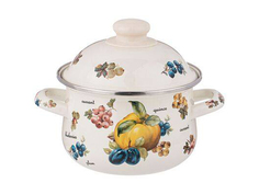 Кастрюля Agness С Крышкой Серия "Фрукты" 1.5 Л, 16*10 см 934-555