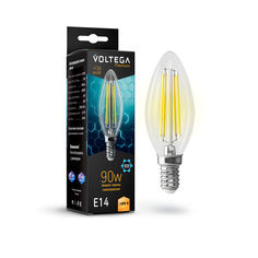 Лампочка светодиодная Voltega Candle 9W Graphene, 7134, 6,5W, E14