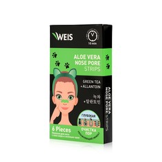 Очищающие полоски для лица WEIS с алоэ вера 6шт