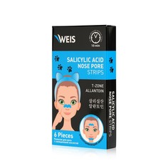 Полоски для носа WEIS очищающие с салициловой кислотой 6шт