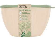 Салатник Green Republic 1,7л с крышкой лён No Brand