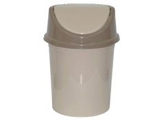 Ведро д/мусора с подвижной крышкой 8л (латте-капучино) 140820 Violet