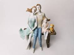 Статуэтка "Семья на отдыхе", серия "Без лица", арт. XL-80247-1 Импортные товары