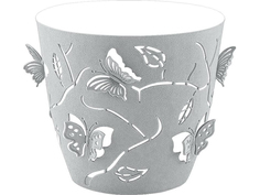 Горшок для цветов Butterflies 2,5 л круглый жемчужно-серый LF101310025 Plastic Centre