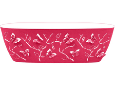 Горшок для цветов Butterflies 7,3 л 470х150 мм овальный ягодно-розовый LF101610054 Plastic Centre