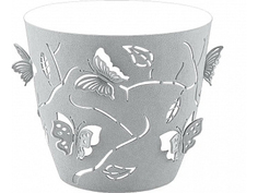 Горшок для цветов Butterflies 0,7 л круглый жемчужно-серый LF101110025 Plastic Centre